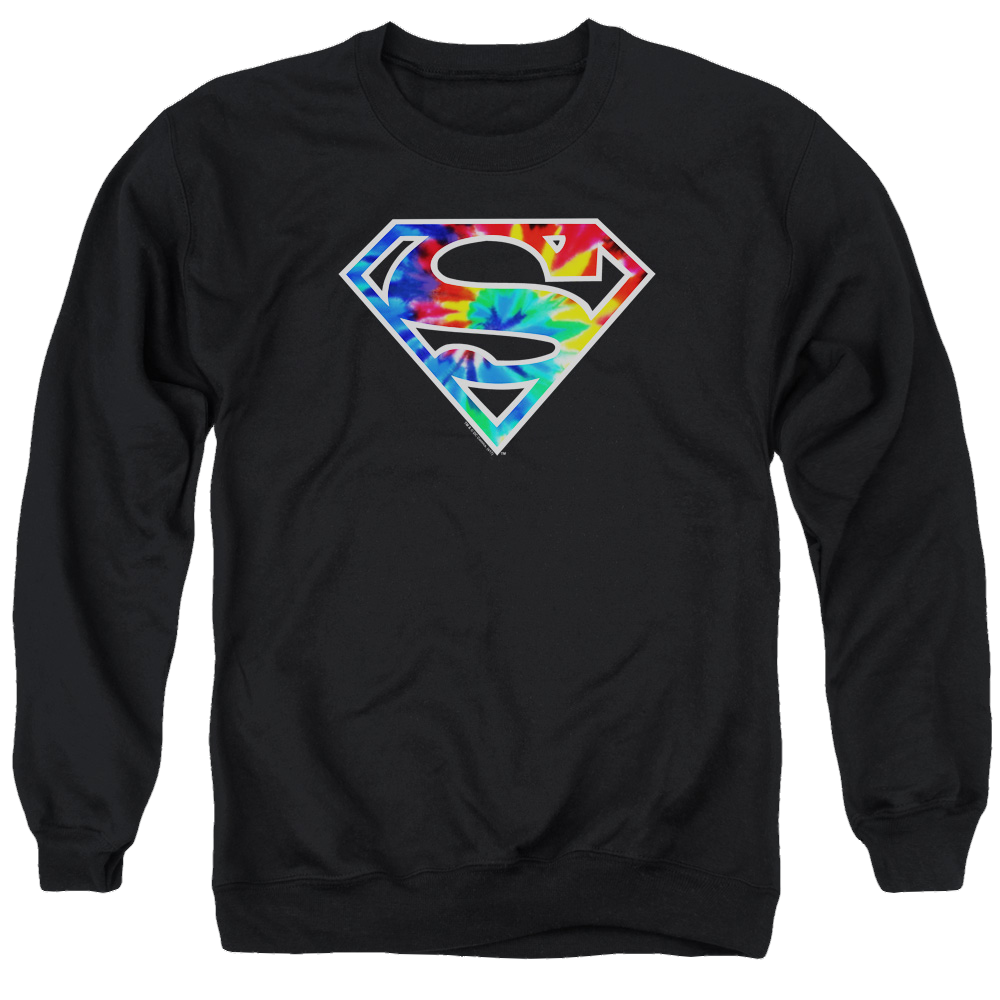 Superman Superman Tie Dye Logo - Men's Crewneck Sweatshirt Men's Crewneck Sweatshirt Superman   