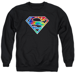 Superman Superman Tie Dye Logo - Men's Crewneck Sweatshirt Men's Crewneck Sweatshirt Superman   