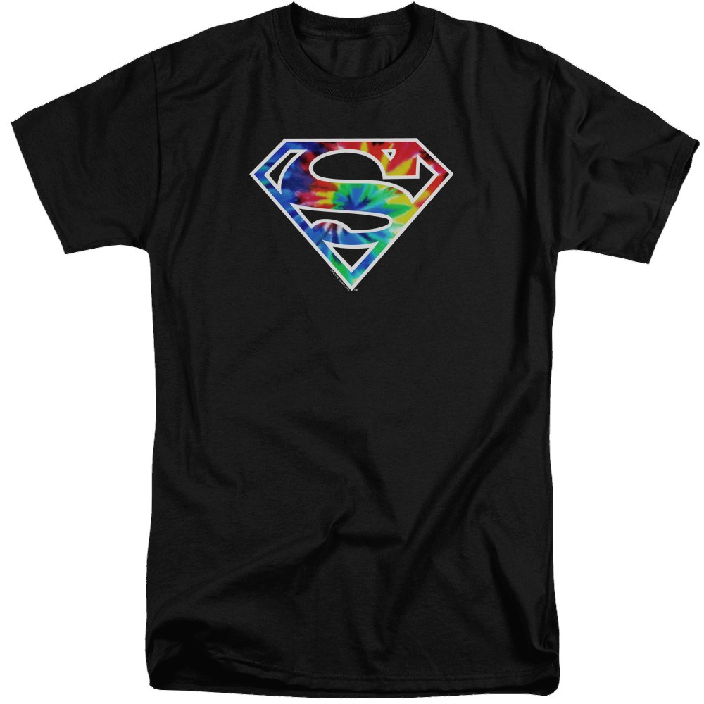 Superman Superman Tie Dye Logo - Men's Tall Fit T-Shirt Men's Tall Fit T-Shirt Superman   