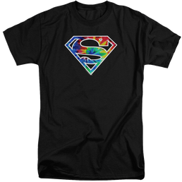 Superman Superman Tie Dye Logo - Men's Tall Fit T-Shirt Men's Tall Fit T-Shirt Superman   
