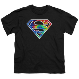 Superman Superman Tie Dye Logo - Youth T-Shirt Youth T-Shirt (Ages 8-12) Superman   
