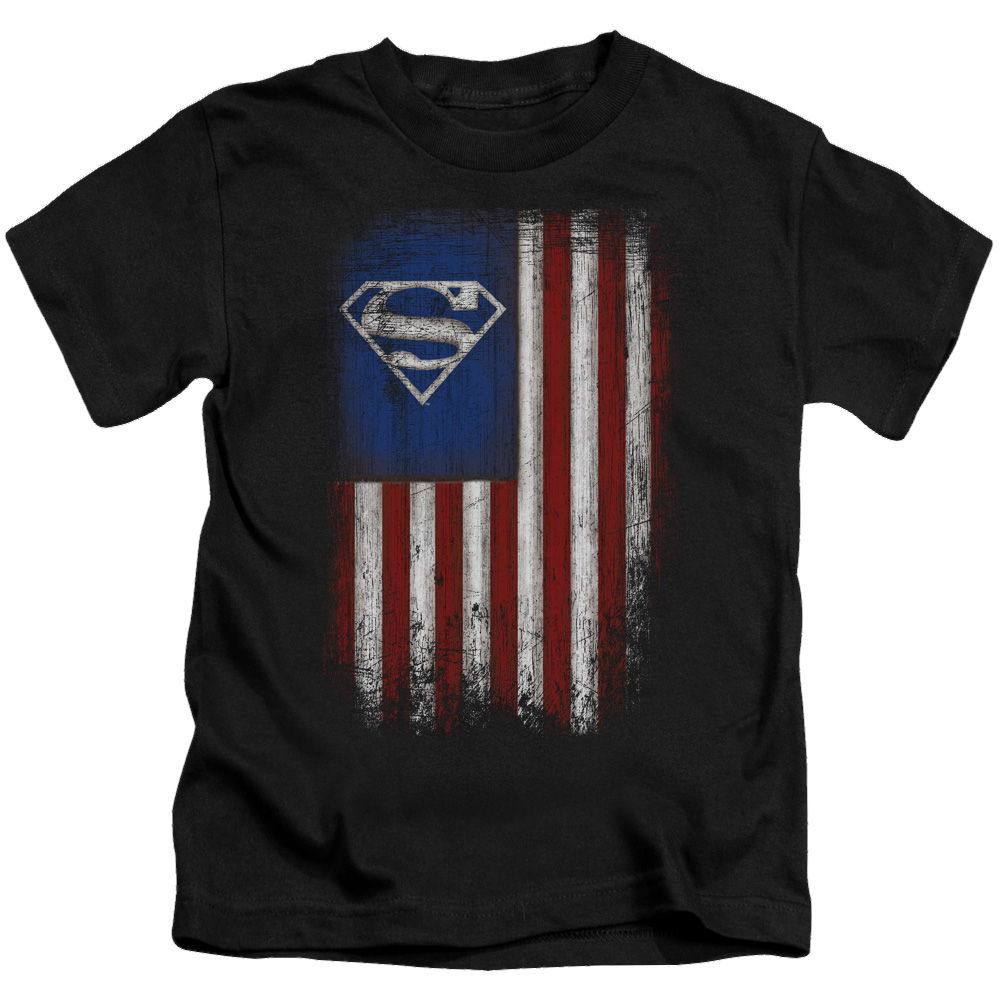 Superman Old Glory Shield - Kid's T-Shirt Kid's T-Shirt (Ages 4-7) Superman   