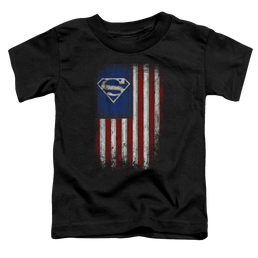 Superman Old Glory Shield - Toddler T-Shirt Toddler T-Shirt Superman   