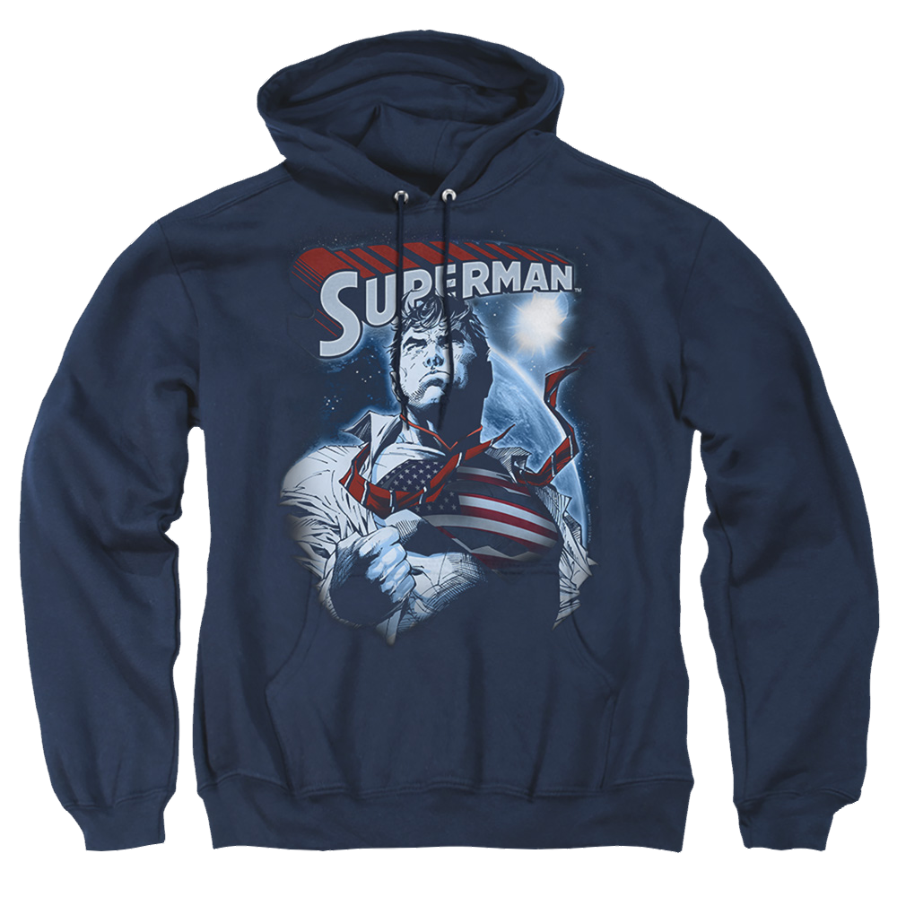 Superman Honor And Protect - Pullover Hoodie Pullover Hoodie Superman   