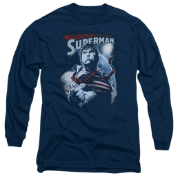 Superman Honor And Protect - Men's Long Sleeve T-Shirt Men's Long Sleeve T-Shirt Superman   