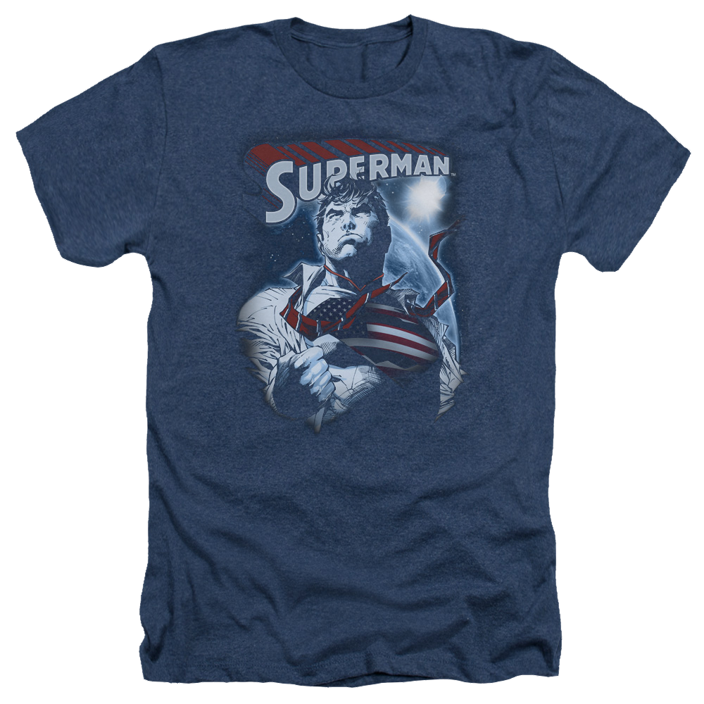 Superman Honor And Protect - Men's Heather T-Shirt Men's Heather T-Shirt Superman   