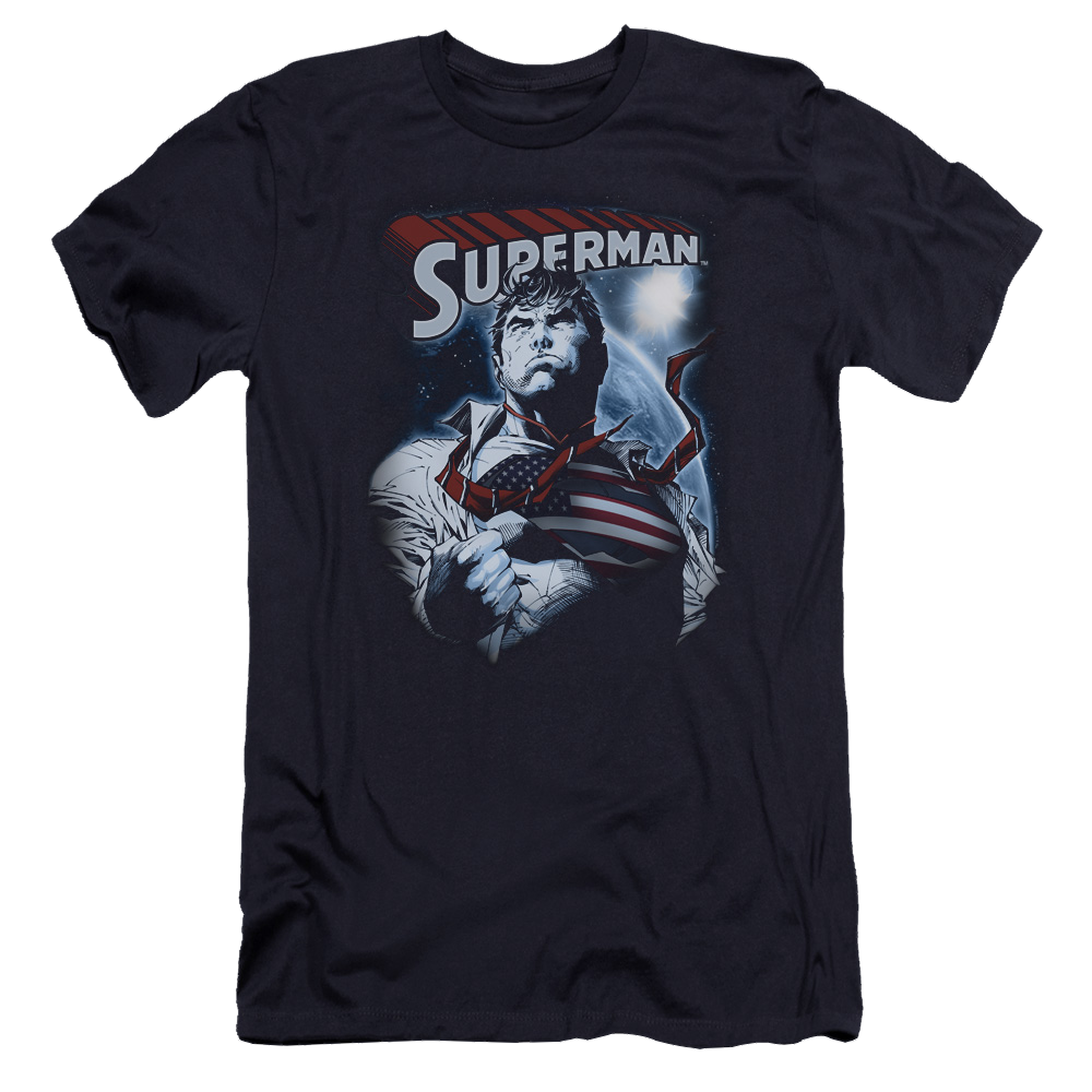 Superman Honor And Protect - Men's Premium Slim Fit T-Shirt Men's Premium Slim Fit T-Shirt Superman   