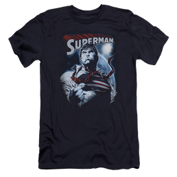 Superman Honor And Protect - Men's Premium Slim Fit T-Shirt Men's Premium Slim Fit T-Shirt Superman   