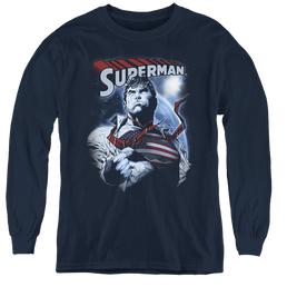 Superman Honor And Protect - Youth Long Sleeve T-Shirt Youth Long Sleeve T-Shirt Superman   