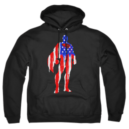 Superman Flag Silhouette - Pullover Hoodie Pullover Hoodie Superman   