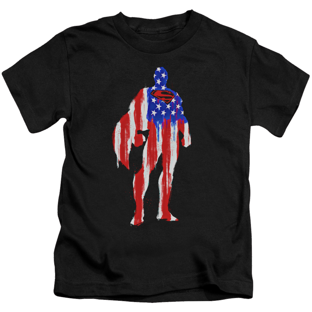 Superman Flag Silhouette - Kid's T-Shirt Kid's T-Shirt (Ages 4-7) Superman   