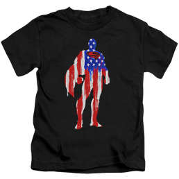 Superman Flag Silhouette - Kid's T-Shirt Kid's T-Shirt (Ages 4-7) Superman   