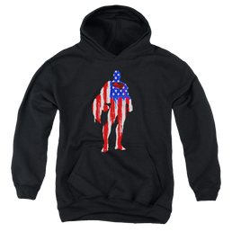 Superman Flag Silhouette - Youth Hoodie Youth Hoodie (Ages 8-12) Superman   