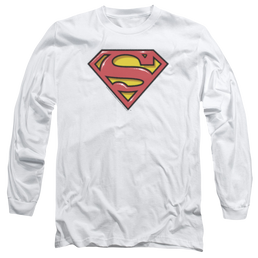 Superman Airbrush Shield - Men's Long Sleeve T-Shirt Men's Long Sleeve T-Shirt Superman   