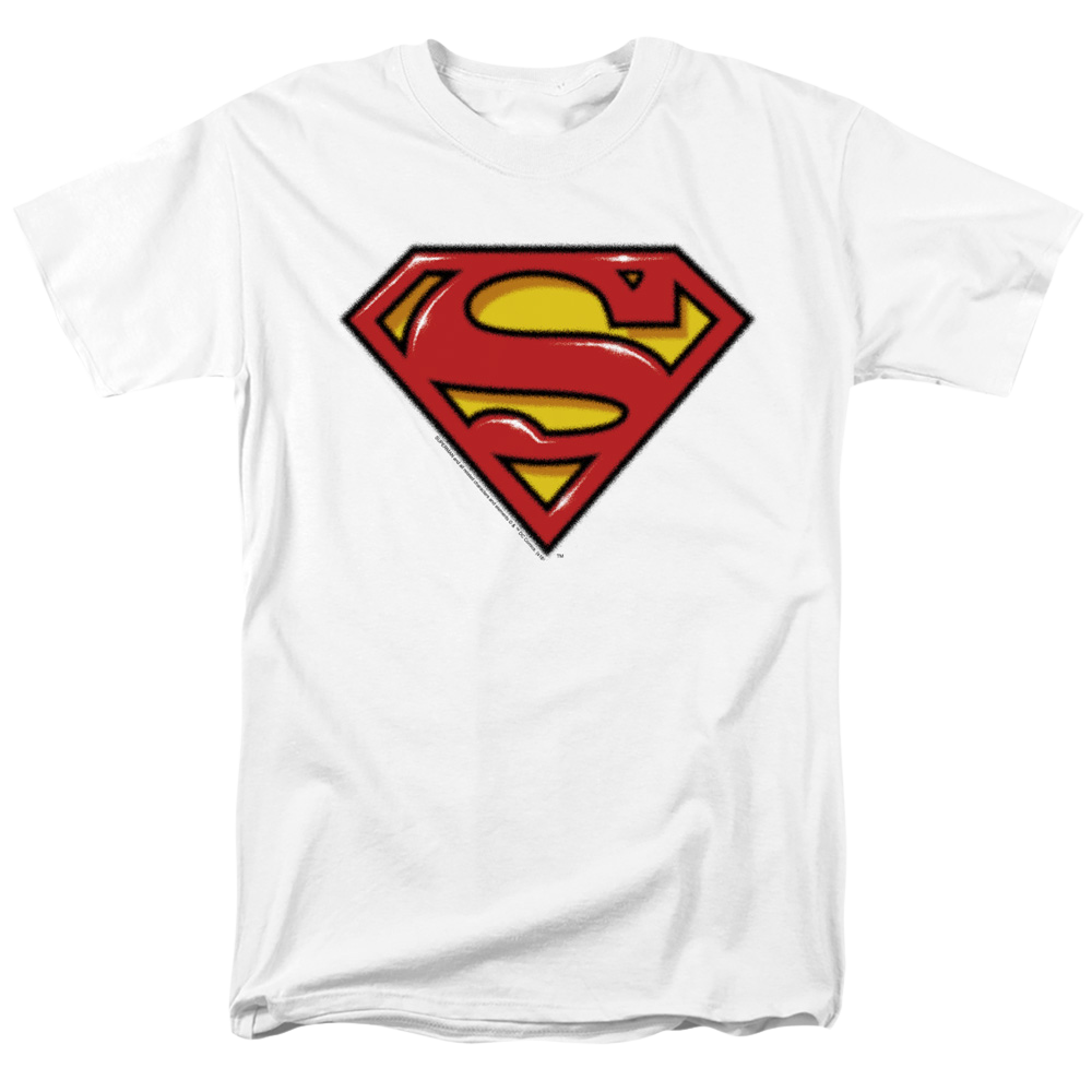 Superman Airbrush Shield - Men's Regular Fit T-Shirt Men's Regular Fit T-Shirt Superman   