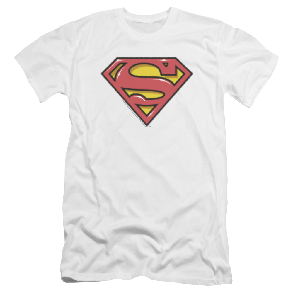 Superman Airbrush Shield - Men's Premium Slim Fit T-Shirt Men's Premium Slim Fit T-Shirt Superman   