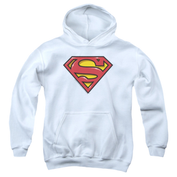 Superman Airbrush Shield - Youth Hoodie Youth Hoodie (Ages 8-12) Superman   