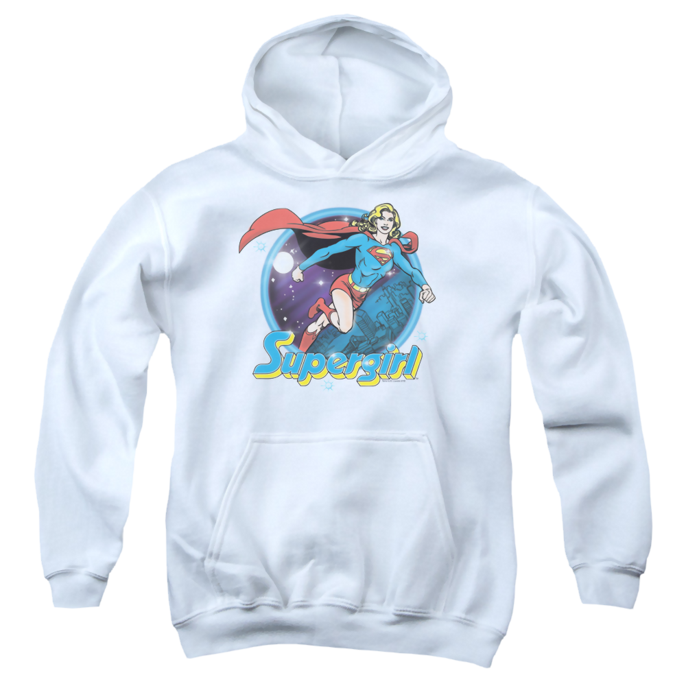Superman Supergirl Airbrush - Youth Hoodie Youth Hoodie (Ages 8-12) Superman   