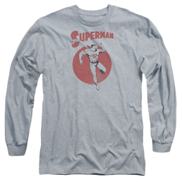 Superman Vintage Sphere - Men's Long Sleeve T-Shirt Men's Long Sleeve T-Shirt Superman   