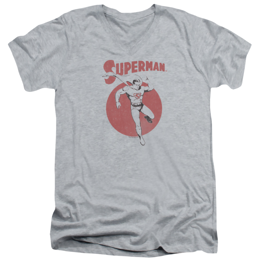 Superman Vintage Sphere - Men's V-Neck T-Shirt Men's V-Neck T-Shirt Superman   