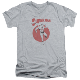 Superman Vintage Sphere - Men's V-Neck T-Shirt Men's V-Neck T-Shirt Superman   