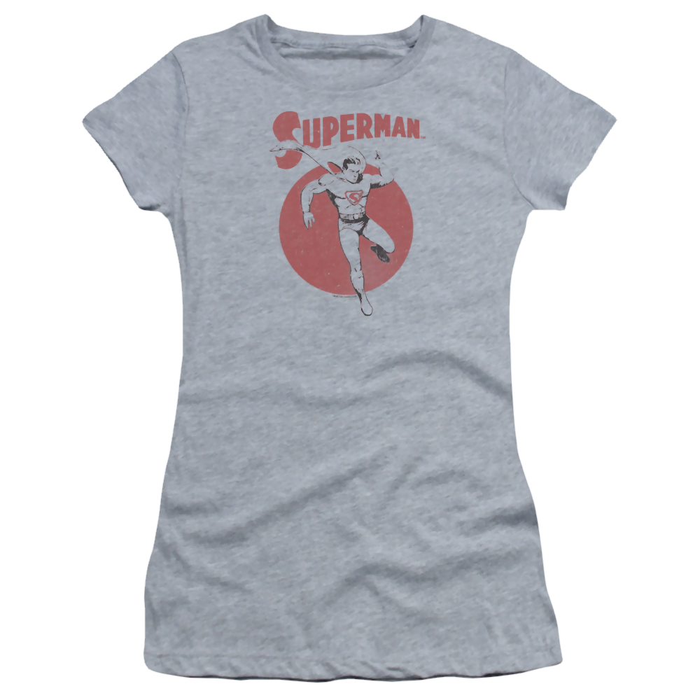 Superman Vintage Sphere - Juniors T-Shirt Juniors T-Shirt Superman   