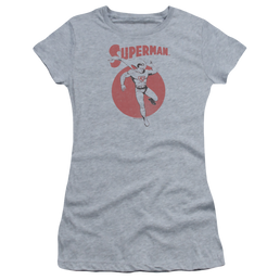 Superman Vintage Sphere - Juniors T-Shirt Juniors T-Shirt Superman   