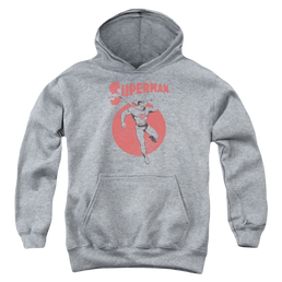 Superman Vintage Sphere - Youth Hoodie Youth Hoodie (Ages 8-12) Superman   