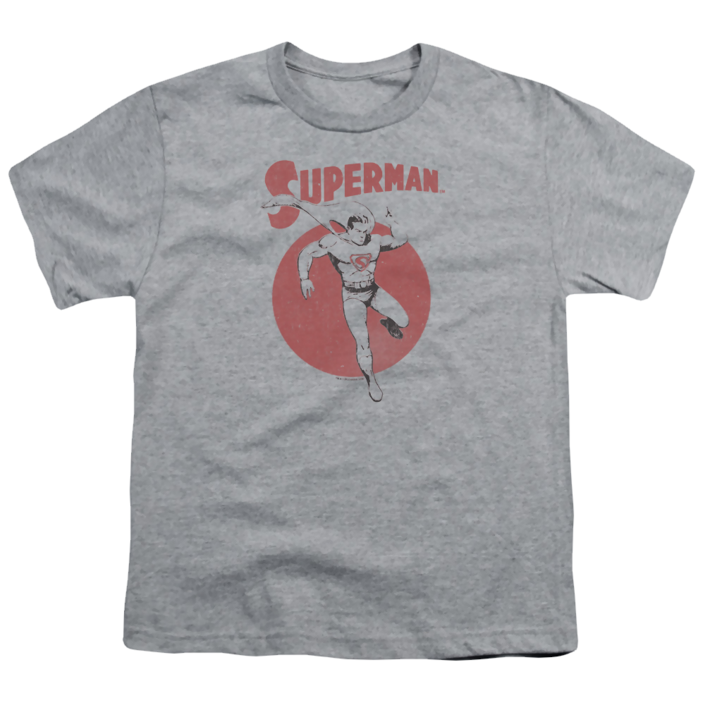 Superman Vintage Sphere - Youth T-Shirt Youth T-Shirt (Ages 8-12) Superman   
