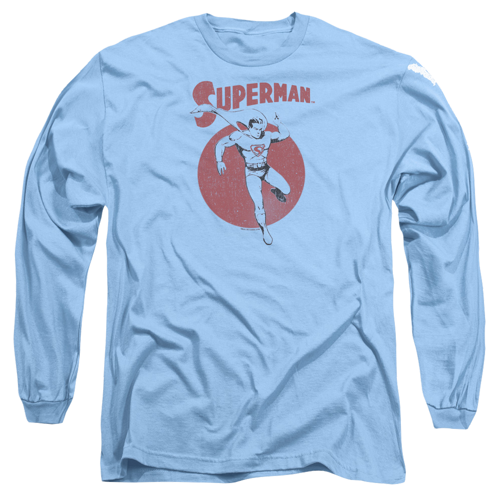 Superman Vintage Sphere - Men's Long Sleeve T-Shirt Men's Long Sleeve T-Shirt Superman   