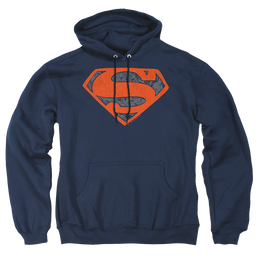 Superman Vintage Shield Collage - Pullover Hoodie Pullover Hoodie Superman   