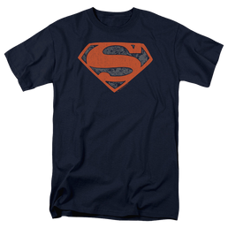 Superman Vintage Shield Collage - Men's Regular Fit T-Shirt Men's Regular Fit T-Shirt Superman   