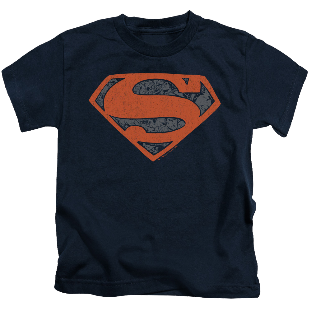 Superman Vintage Shield Collage - Kid's T-Shirt Kid's T-Shirt (Ages 4-7) Superman   