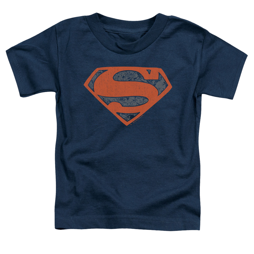Superman Vintage Shield Collage - Toddler T-Shirt Toddler T-Shirt Superman   