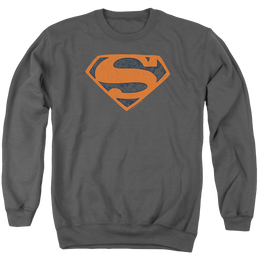 Superman Vintage Shield Collage - Men's Crewneck Sweatshirt Men's Crewneck Sweatshirt Superman   