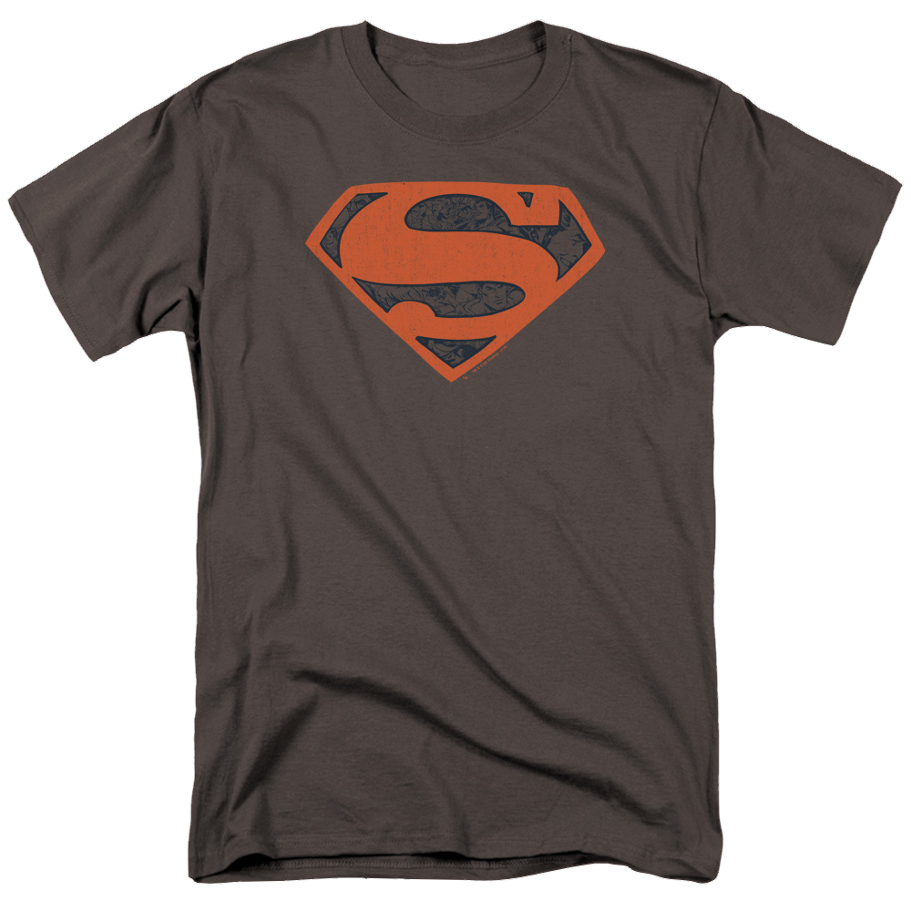 Superman Vintage Shield Collage - Men's Regular Fit T-Shirt Men's Regular Fit T-Shirt Superman   