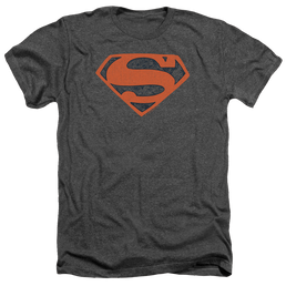 Superman Vintage Shield Collage - Men's Heather T-Shirt Men's Heather T-Shirt Superman   
