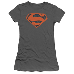 Superman Vintage Shield Collage - Juniors T-Shirt Juniors T-Shirt Superman   