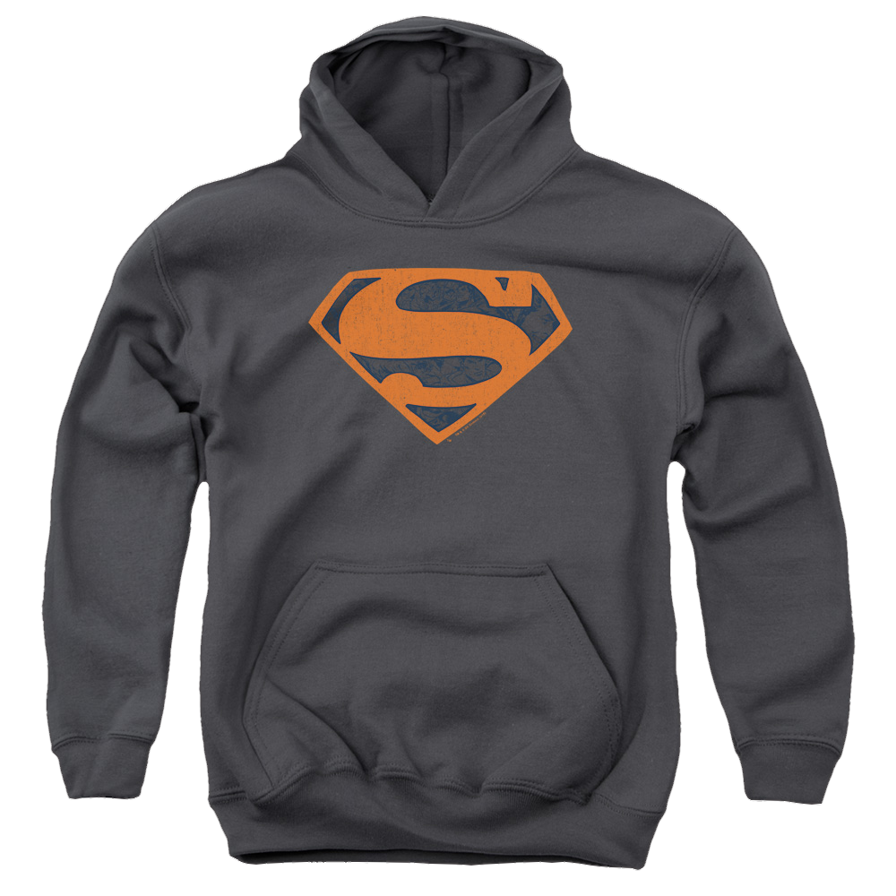 Superman Vintage Shield Collage - Youth Hoodie Youth Hoodie (Ages 8-12) Superman   