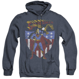 Superman All American - Heather Pullover Hoodie Heather Pullover Hoodie Superman   