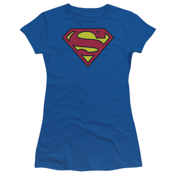 Royal juniors t-shirt with Superman Classic Logo graphic