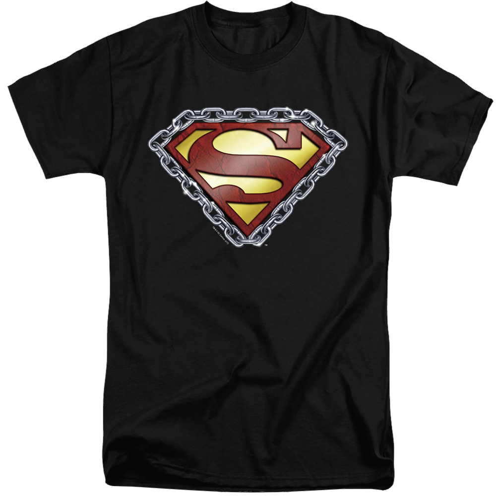 Superman Chained Shield - Men's Tall Fit T-Shirt Men's Tall Fit T-Shirt Superman   