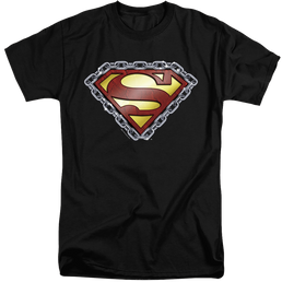 Superman Chained Shield - Men's Tall Fit T-Shirt Men's Tall Fit T-Shirt Superman   