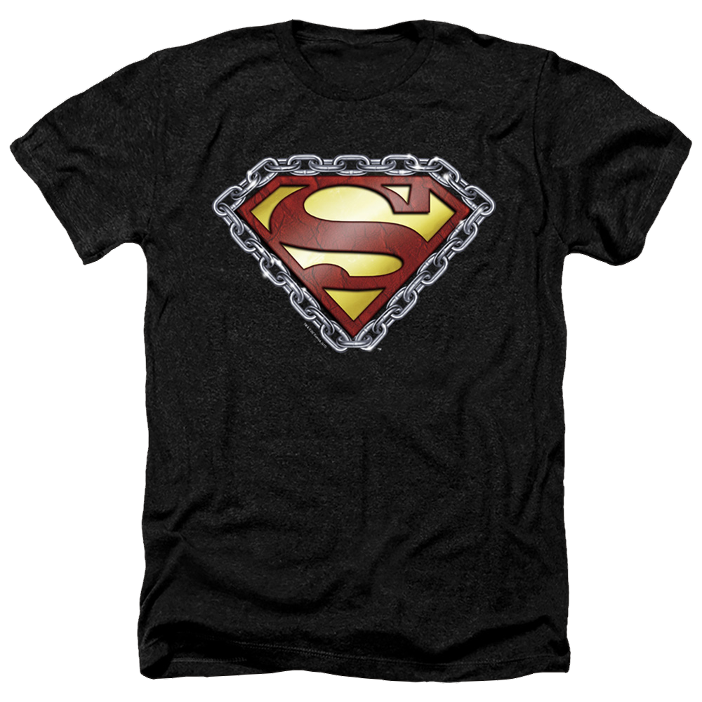 Superman Chained Shield - Men's Heather T-Shirt Men's Heather T-Shirt Superman   