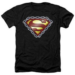 Superman Chained Shield - Men's Heather T-Shirt Men's Heather T-Shirt Superman   