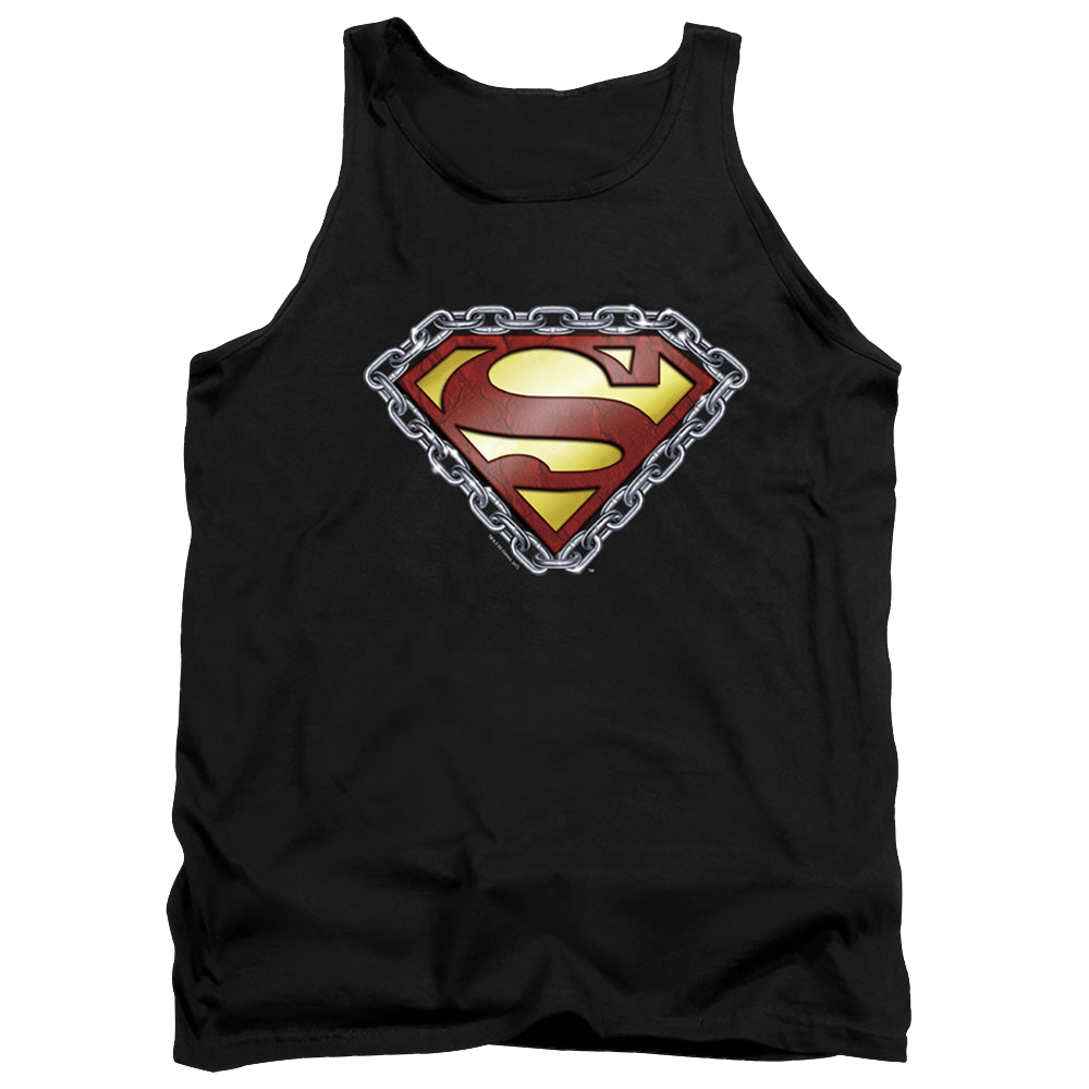 Superman Chained Shield - Men's Tank Top Men's Tank Superman   