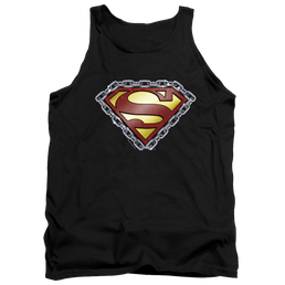 Superman Chained Shield - Men's Tank Top Men's Tank Superman   