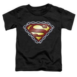 Superman Chained Shield - Toddler T-Shirt Toddler T-Shirt Superman   