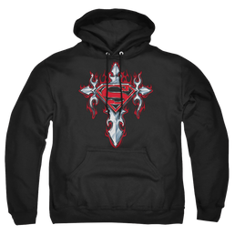 Superman Gothic Steel Logo - Pullover Hoodie Pullover Hoodie Superman   