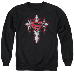 Superman Gothic Steel Logo - Men's Crewneck Sweatshirt Men's Crewneck Sweatshirt Superman   